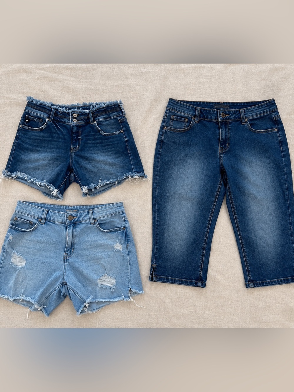 Maurice’s Denim Bundle | 2 Shorts + Capri Jeans | Sizes 14/16